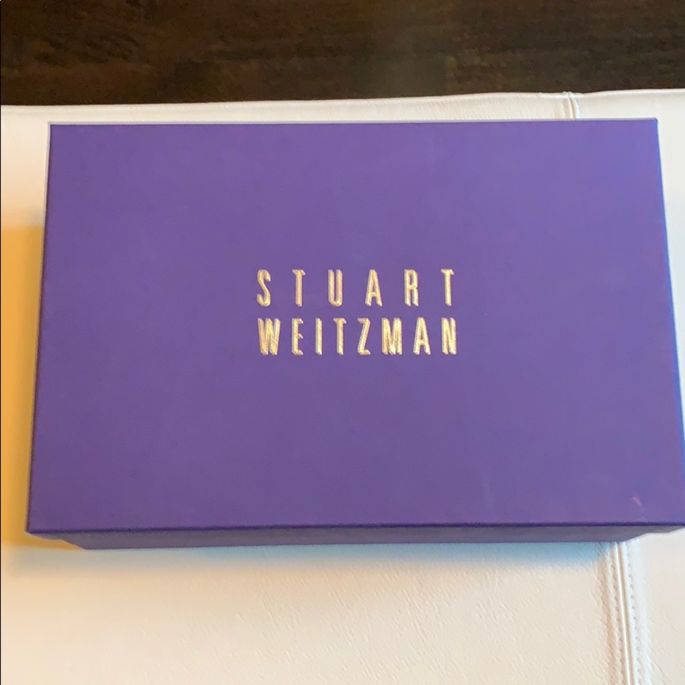 Stuart Weitzman Nudist sandal in black pebble